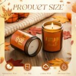 Nuanchu Fall Candles Set - 6 Pack of 42 oz Autumn Soy Candles with Scents like Cinnamon Pumpkin & Apple Cider. Perfect Gifts! - Image 2