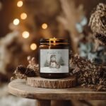 Snowman Christmas Candle | Fraser Fir Pine Scent | Non-Toxic Soy Wax | Handmade in the USA - Image 5