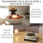 Iemegumi 10" White Decorative Bowl - Scalloped Centerpiece for Fruits, Candy & Home Decor - Image 5