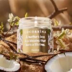 Cocorrína Coconut Jar Candle 4.9oz - Soy Wax Scented Candle, 30+ Hours Burn Time, Ideal Gift for Women, Moms, Birthdays, Housewarming. - Image 2