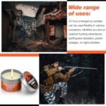Chuarry 24-Piece Emergency Candle Set: 24-Hour Long-Lasting Soy Candles for Power Outages & Outdoor Activities (Silver) - Image 6