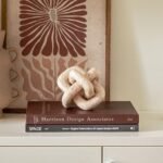 DN DECONATION 3 Link Knot Decor - Beige Travertine Coffee Table Accent, Boho Resin Chain Link for Modern Homes - Image 6