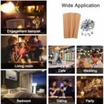 100 Pcs Natural Wood Candle Wicks for DIY, 5.1x0.5x0.04 inches, with Trimmer for Crafting - Image 6