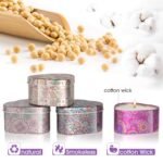 WarmEmbrace Scented Candles: 4-Pack of Natural Soy Candles for Women – Perfect Gift with Unique Scents! - Image 4