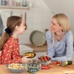 Meolibour Set of 6 Colorful 28 oz Ceramic Bowls – Perfect for Cereal, Salad, Pasta, and More! - Image 7