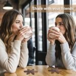 Yuoyar Tree-Shaped Sapeli Wood Coasters Set for Stylish Coffee Table and Kitchen Decor. - Image 3