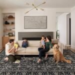 Ruaruarug Non-Slip Area Rug – Ultra Soft, Machine Washable for Living Room, Bedroom, Kitchen, Outdoor, Classroom – 8'×10', Black & Grey - Image 5