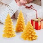 DEYBBY Christmas Tree Beeswax Candles Set of 2 – Handmade Xmas Tree Decor for Home, Bedroom & Parties. - Image 6