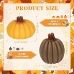 Lanpn Fall Scented Candle Gift Set: 8 Pumpkin Shaped Spice Candles for Thanksgiving Decor - Image 7