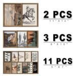 ANERZA 16-Piece Framed Western Wall Art Set for Bedroom, Bathroom, and Living Room Decor. - Image 2