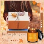 6 Pcs Black Christmas Scented Soy Candles in Vintage Glass Jars - Perfect Holiday Gift Decor. - Image 6