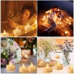 Boakboary Flameless Tea Light Candles - 24 Pack Long-Lasting LED Votives, 200 Hours, Warm White Glow for Festive Decor - Image 6