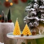 DEYBBY Christmas Tree Beeswax Candles Set of 2 – Handmade Xmas Tree Decor for Home, Bedroom & Parties. - Image 4
