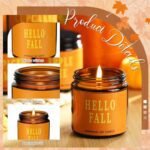 6 Pcs Black Christmas Scented Soy Candles in Vintage Glass Jars - Perfect Holiday Gift Decor. - Image 3