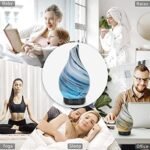 120ml Ultrasonic Essential Oil Diffuser with Handmade Glass, Auto Shut-Off, 4 Timers, 7 LED Colors – Perfect for Home, Yoga, Office & Gifts for Women. - Image 7