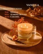1771 Aromas Vanilla Scented Candle - 100% Natural Soy Wax, Large 3-Wick Jar, 50 Hours Burn Time - Ideal Gift for Men & Women - Image 2