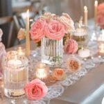 ComSaf Pack of 12 Clear Ribbed Glass Cylinder Vases, 6" Tall Bud Vases for Weddings & Parties - Image 2