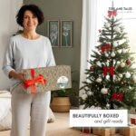 Set of 2 Lightweight 3D Floral Green Wall Art – Boho Wooden Framed Decor for Any Room – Sage Green Gift-Boxed - Image 6