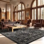 Ruaruarug Non-Slip Area Rug – Ultra Soft, Machine Washable for Living Room, Bedroom, Kitchen, Outdoor, Classroom – 8'×10', Black & Grey - Image 9