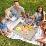 Champagne Faux Leather Serving Tray with Handles - 17x12" Decorative Tray for Living Room, Kitchen & Bathroom. - Image 2