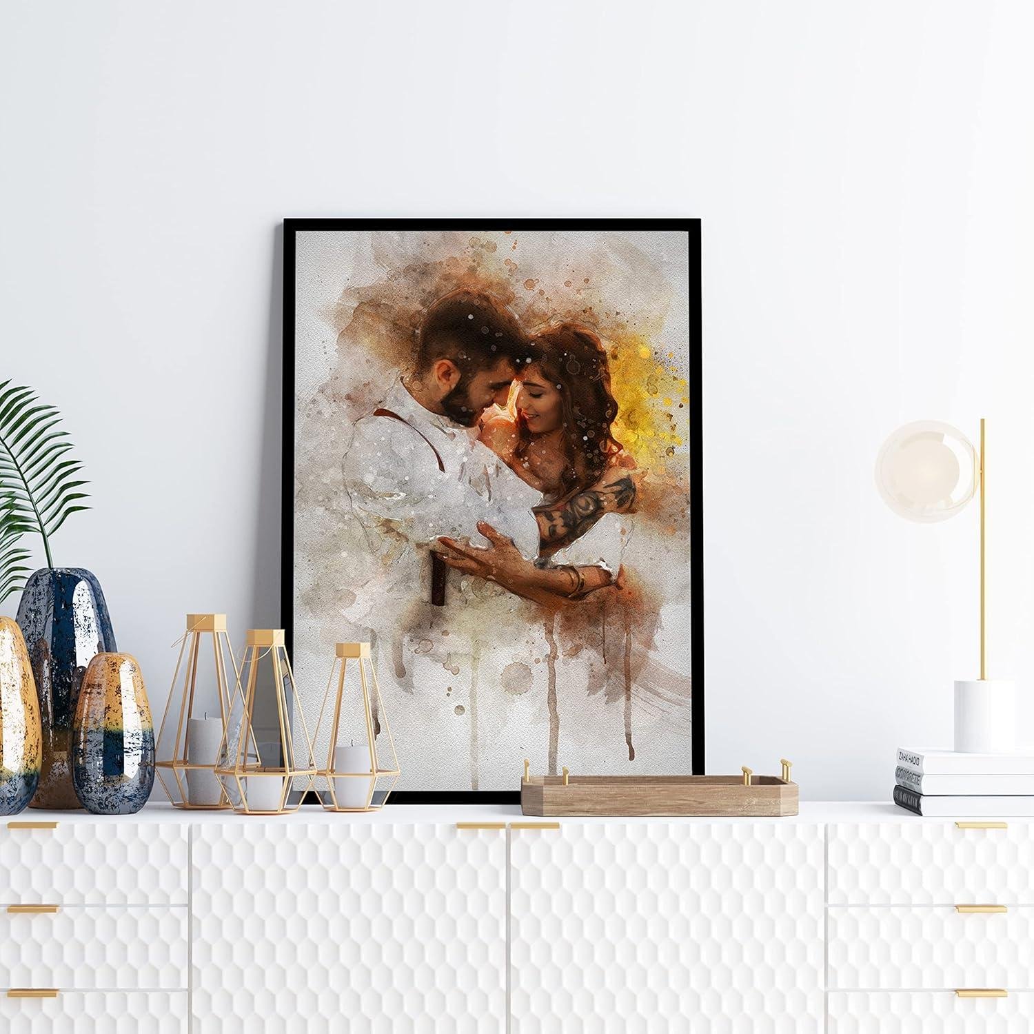 Our Review: awesometik's Stunning Watercolor Portrait Canvas