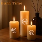 Ivory Pillar Candles Set - 12 Pack Assorted Sizes (2.8x4, 6, 8 Inch) Unscented, Dripless & Smokeless for Home Decor, Emergencies & Holiday Dinners. - Image 4