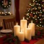 Ivory Pillar Candles Set - 12 Pack Assorted Sizes (2.8x4, 6, 8 Inch) Unscented, Dripless & Smokeless for Home Decor, Emergencies & Holiday Dinners. - Image 3