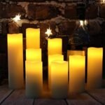 Hanzim 9-Piece Ivory Flameless LED Pillar Candles Set with Remote & 24-Hour Timer (2.2''x4-9'') - Image 5