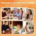 Bakery Candles Set: 6-Pack Fall & Winter Scented Soy Wax Jar Candles - Pumpkin Pie, Coffee Cake & more! - Image 6