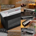 TMEHM Ultrasonic Humidifier & Essential Oil Diffuser with 7 Colors, Timer for Home & Office - Black (Large) - Image 8