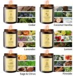 SVECKE 6-Pack Fall Scented Soy Wax Candles – Long-Lasting Aromatherapy Gift Set for All! - Image 3