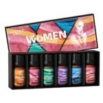 HIQILI Women Fragrance Oil 6x10ml, Essential Oils for Candle Scents Soap Making & Diffuser, Sweet Flowers Scented Oil Set for Aromatherapy Slime Wax Home Car