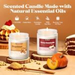 Bakery Candles Set: 6-Pack Fall & Winter Scented Soy Wax Jar Candles - Pumpkin Pie, Coffee Cake & more! - Image 5