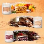 Bakery Candles Set: 6-Pack Fall & Winter Scented Soy Wax Jar Candles - Pumpkin Pie, Coffee Cake & more! - Image 2