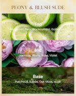 M&SENSE 35oz Peony & Blush Suede Candles: Non-Toxic, Long-Lasting, Cozy Gifts for All. - Image 2